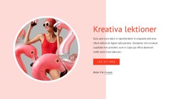 Kreativa Lektioner - Personlig Webbplatsmall