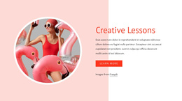 Creative Lessons - Personal Website Template