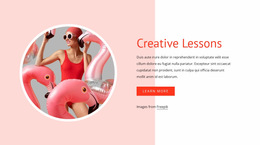 Creative Lessons - Website Builder For Inspiration