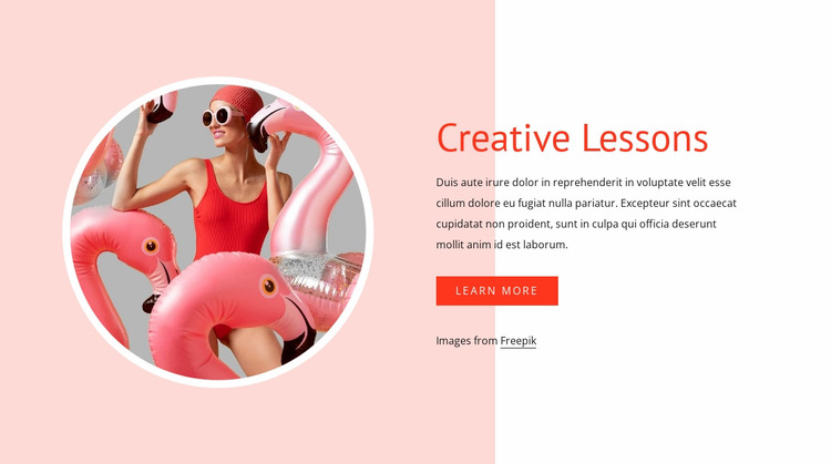 Creative lessons WordPress Website Builder