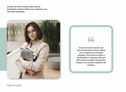 Quote With Image - Website Design Template