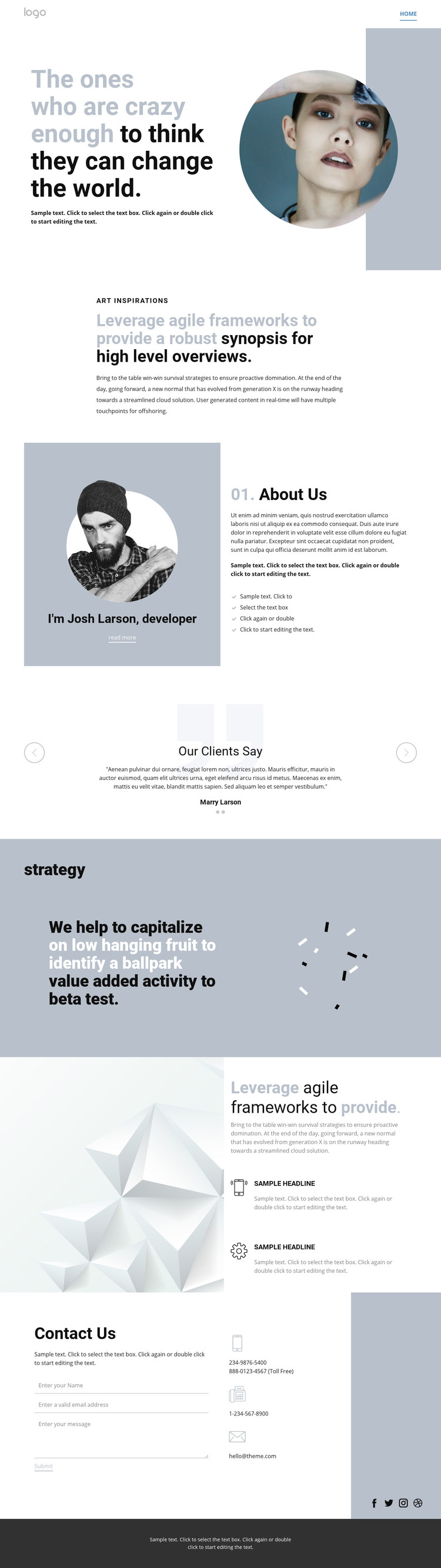 Creative studio innovation art Elementor Template Alternative