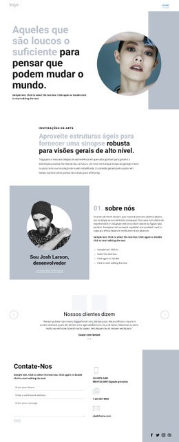 Design De Site Arte Criativa De Inovação Em Estúdio Para Qualquer Dispositivo