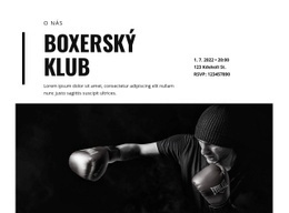Boxerský Klub - Responzivní HTML Šablona