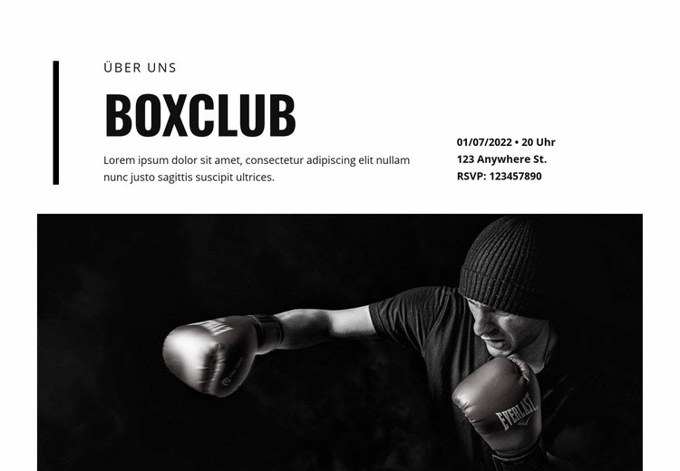 Boxclub HTML5-Vorlage