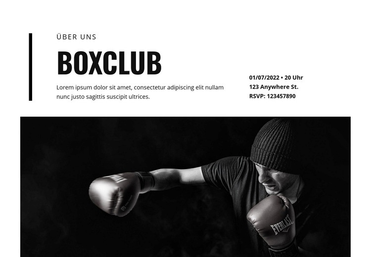 Boxclub Website design