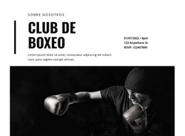 Diseñador De Sitios Web Para Club De Boxeo