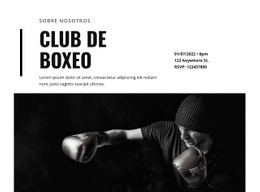 Club De Boxeo - Maqueta De Sitio Web Psd