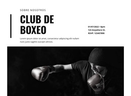 Club De Boxeo: Plantilla HTML Adaptable