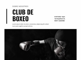 Club De Boxeo: Plantilla De Sitio Web Joomla