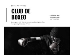 Club De Boxeo - Plantilla De Sitio Web Gratuita