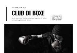Club Di Boxe - Modello Di Sito Web Gratuito