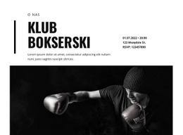 Klub Bokserski - Website Creator HTML