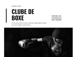 Designer De Site Para Clube De Boxe