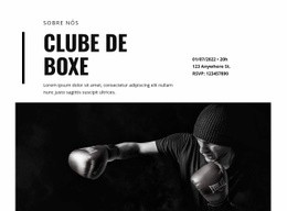 Design De Site Para Clube De Boxe