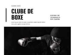 Clube De Boxe Site De Página Única