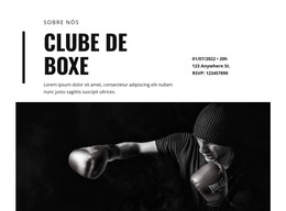 Clube De Boxe - Modelo HTML Responsivo