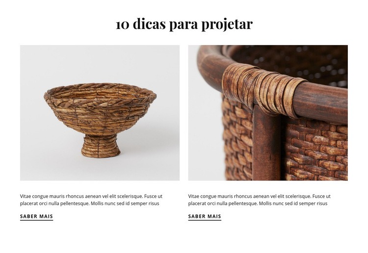 10 dicas para design Modelo