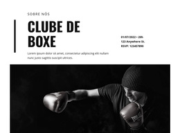 Clube De Boxe - Modelo De Site Gratuito