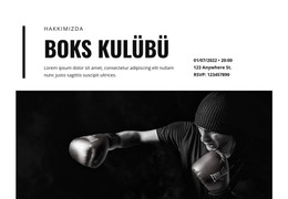 Boks Kulübü - Duyarlı HTML Şablonu