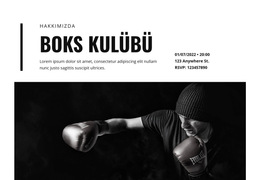 Boks Kulübü - Ücretsiz Web Sitesi Şablonu