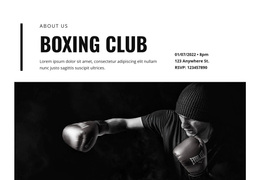 Boxing Club - Easy-To-Use Web Page Design