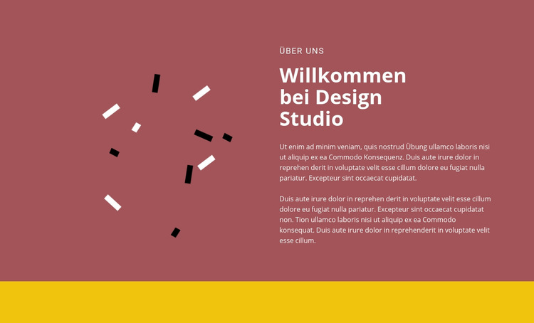 Willkommen beim Design Website-Vorlage