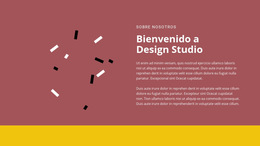 Bienvenido Al Diseño: Plantilla De Sitio Web Sencilla