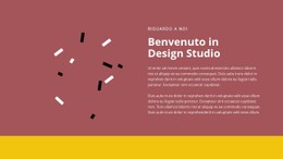 Benvenuto Nel Design Sito Web A Pagina Singola