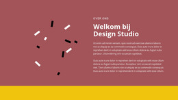 Responsieve HTML Voor Welkom Bij Design