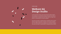 CSS-Sjabloon Voor Welkom Bij Design