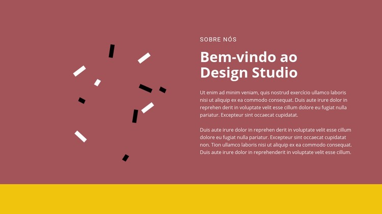 Bem-vindo ao design Modelos de construtor de sites