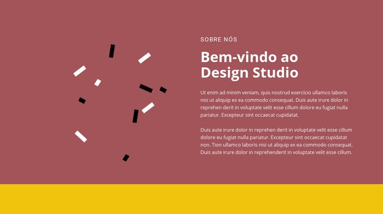 Bem-vindo ao design Design do site