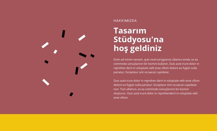 Tasarıma hoş geldiniz CSS Şablonu