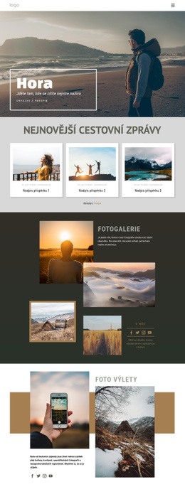 Horské Dobrodružné Cestování Základní Šablona CSS