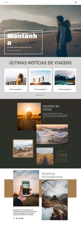 Viagem De Montanha - Drag And Drop HTML Builder