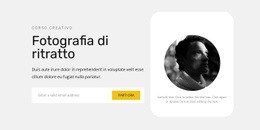 Imparare A Fare Ritratti - Mockup Di Sito Web Professionale Personalizzabile