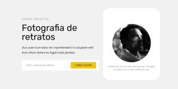 Aprendendo A Tirar Retratos - Maquete De Site Profissional Personalizável