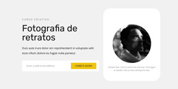 Página HTML Para Aprendendo A Tirar Retratos