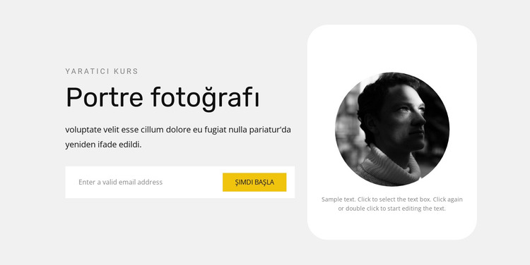 Portre çekmeyi öğrenmek HTML Şablonu