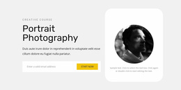 Learning To Take Portraits - Website Template