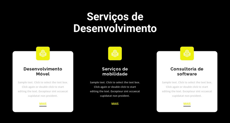 Os desenvolvedores podem ajudar Modelo de site