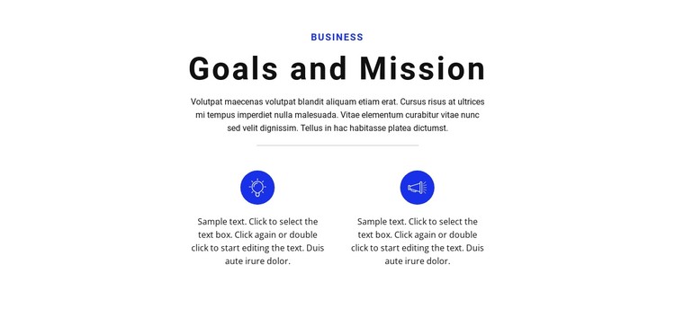 Set goals and go CSS Template