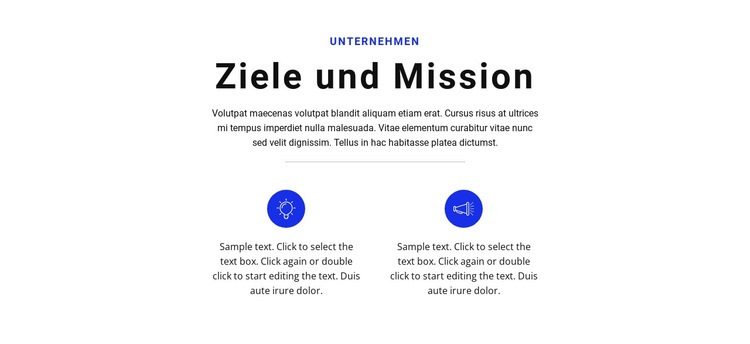 Ziele setzen und los geht's HTML Website Builder