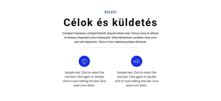 Tűzz ki célokat és menj CSS sablon