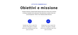 Stabilisci Obiettivi E Vai - Modello Di Progettazione Del Sito Web