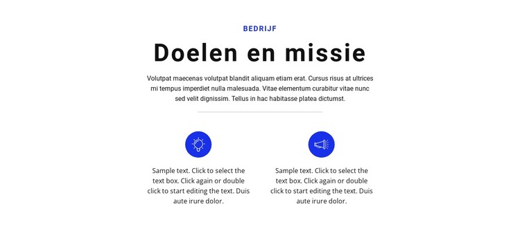 Doelen stellen en gaan CSS-sjabloon