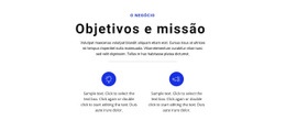 Estabeleça Metas E Vá - HTML Site Builder