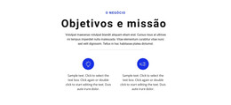 Estabeleça Metas E Vá - Modelo HTML Básico