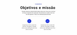 O Melhor Modelo HTML5 Para Estabeleça Metas E Vá